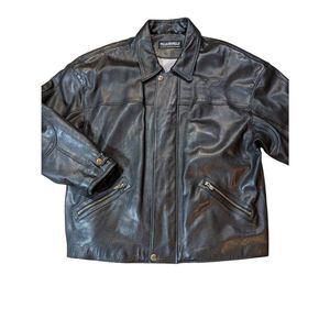Pelle Pelle Athintic,Thick,Soft, Italian Leather Coat For The Big Man XXL,"50".